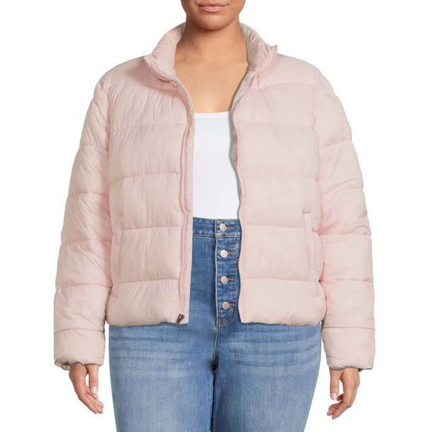Time and Tru Women's and Plus Puffer Jacket | Walmart (US)