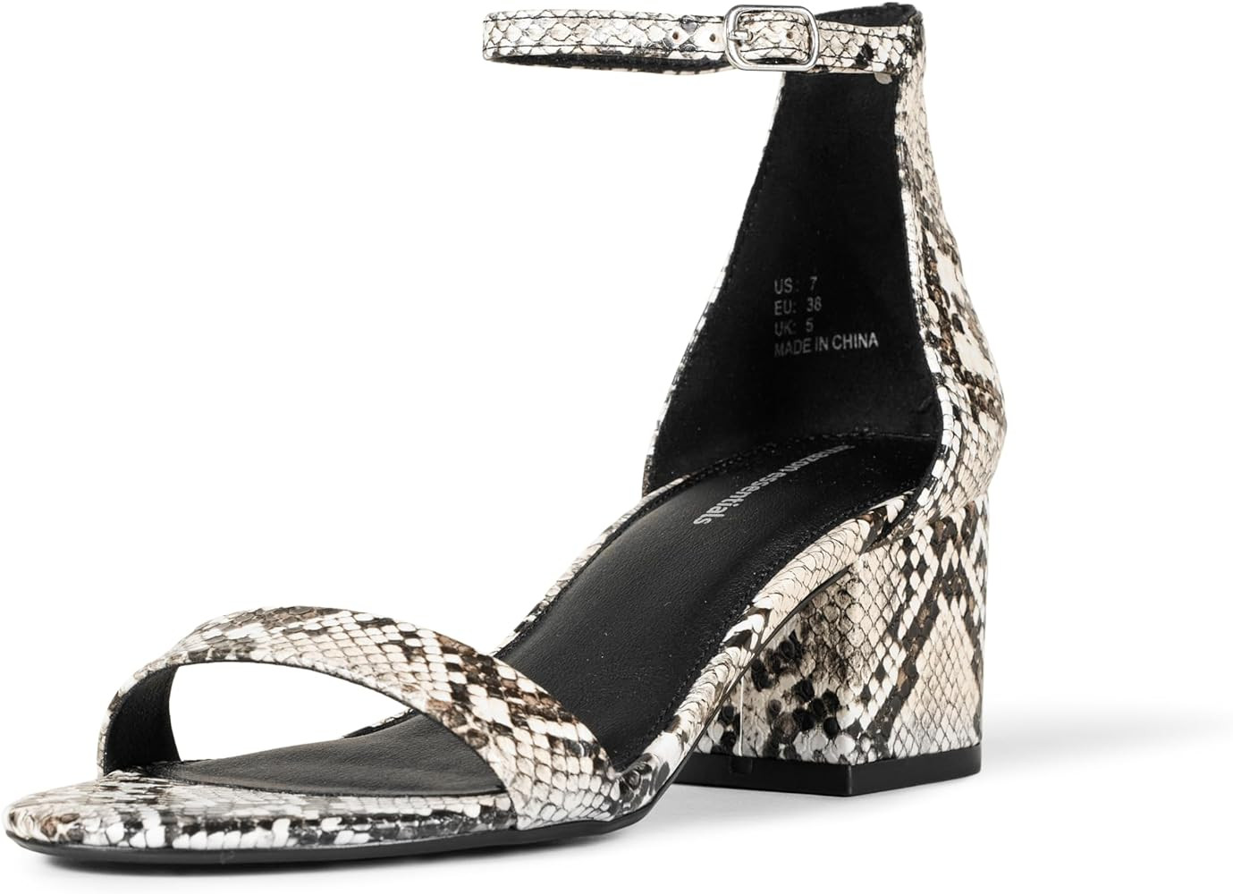 Amazon Essentials Women's Two Strap Heeled Sandal | Amazon (US)