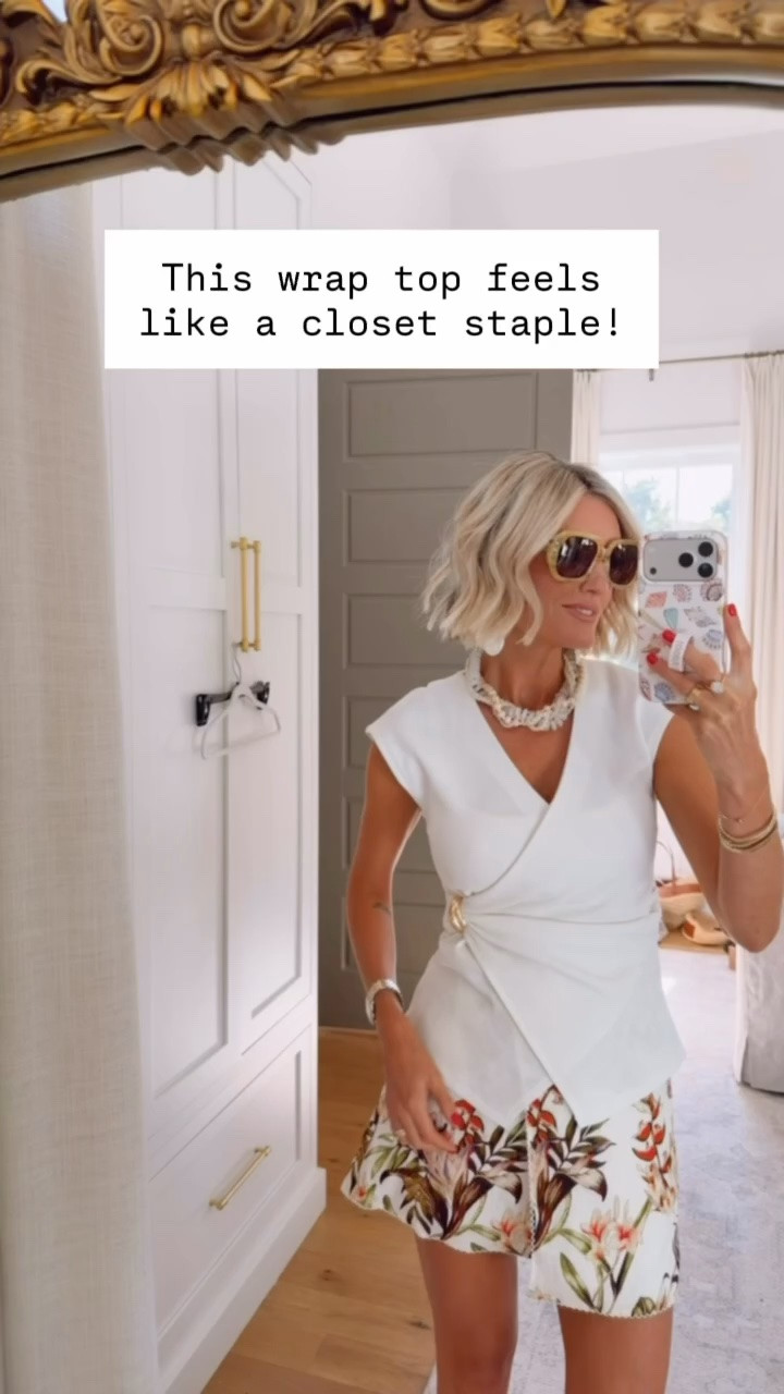 Love this for an elevated resortwear look 😍👏🏼 This top has such a pretty gold hardware detail! Use my code LOVERLY20 for 20% off orders of $100+! Wearing XS. Loverly Grey, Anthropologie, sale alert, summer fashion, resortwear, summer outfit ideas, vacation outfit ideas

#LTKootd #LTKSeasonal #LTKSaleAlert
