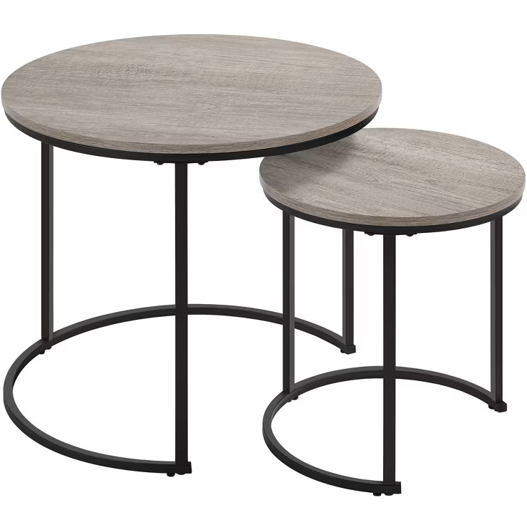 Yaheetech Nesting Round Accent Coffee Table for Living Room | Target