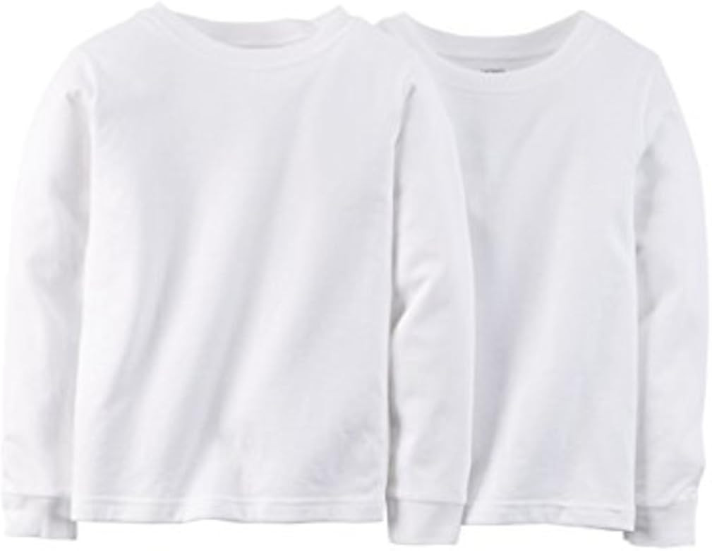 Carter's Boy`s Long Sleeve 2-Pack Cotton Undershirts | Amazon (US)