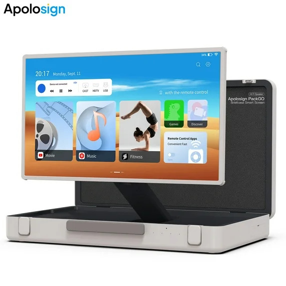 Apolosign PackGo 27 inch Smart Portable TV with Premium Suitcase Design, Android OS, 1080p Full H... | Walmart (US)