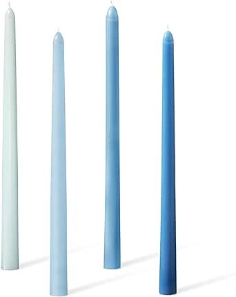 11.81'' 4pcs Taper Candles Sticks, Long Tall Thin Candles Unscented Smokeless Gradient Color Tape... | Amazon (US)