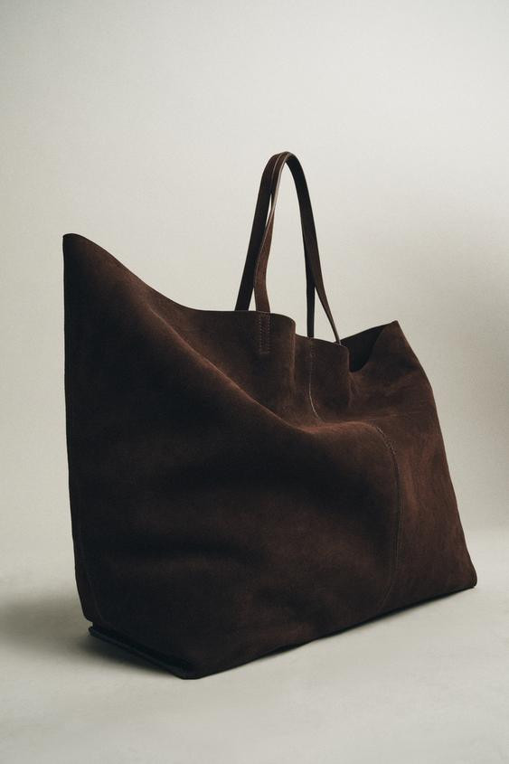 MAXI SUEDE SHOPPER | Zara US