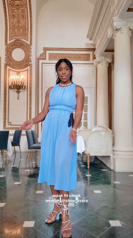 I wore this dress from Avara to high tea! The blue color is gorgeous and the cut is perfect for work, church or just a casual spring outfit! 

#LTKVideo #LTKstyletip #LTKfindsunder100