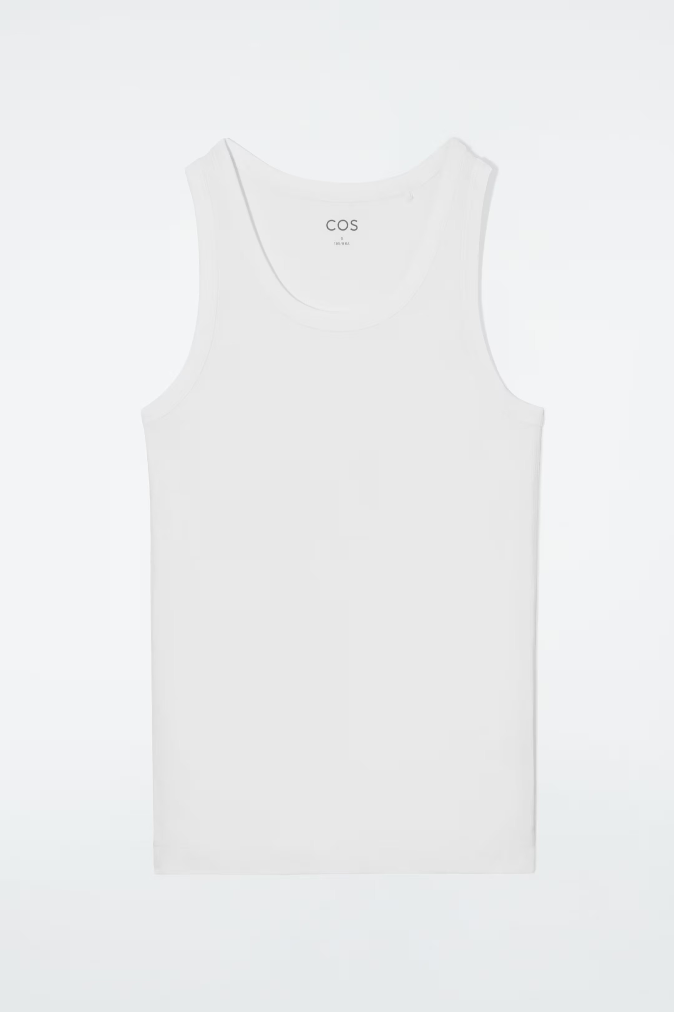 RIBBED TANK TOP - WHITE | COS | COS (EU)