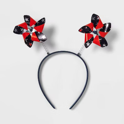 Parade Headband Mini Pinwheels Red/White/Blue - Sun Squad™ | Target