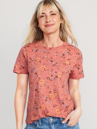 EveryWear Printed Slub-Knit T-Shirt for Women | Old Navy (US)