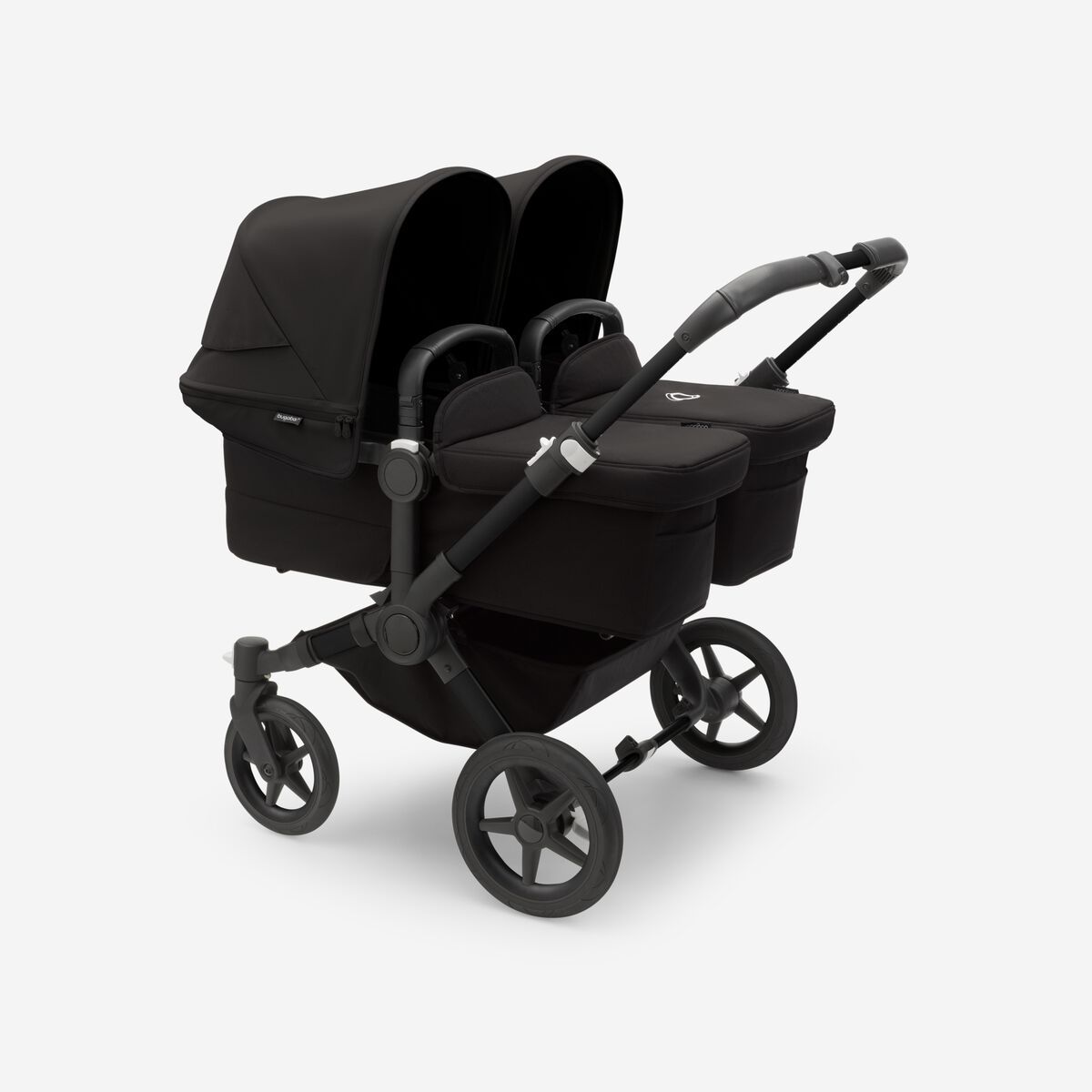 Poussette naissance et 2e âge Bugaboo Donkey 5 Twin Capote nuit noire, habillages nuit noire, ch... | Bugaboo DE