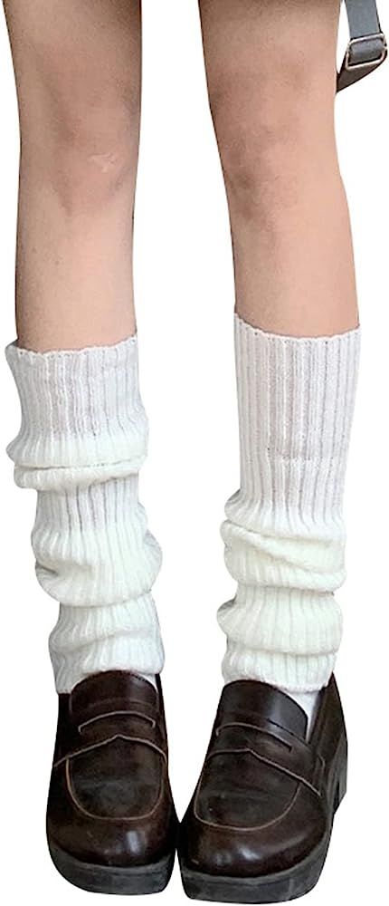 Leg Warmers for Women 80s 90s Harajuku Kawaii High Heels Boots Warm Fuzzy Leg Cover Partywear Clubwe | Amazon (US)