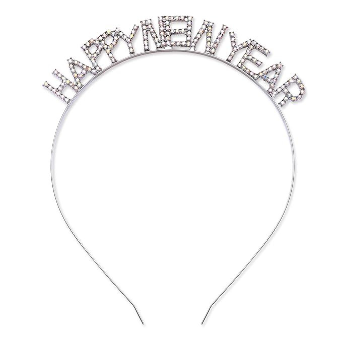 Christmas Headbands Xmas Rhinestone HAPPY NEW YEAR Hairbands Crystal Snowflake Merry Christmas Cr... | Amazon (US)