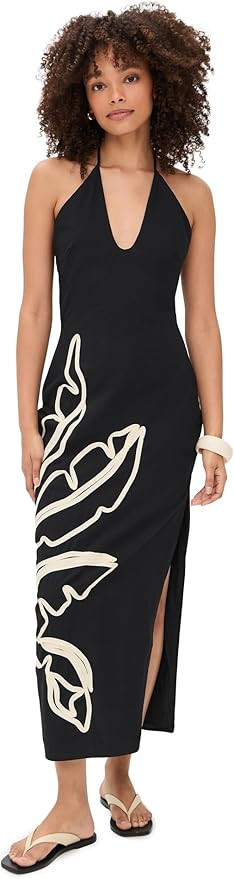 Seven Wonders Women's Brontie Keyhole Halter Midi Dress | Amazon (US)