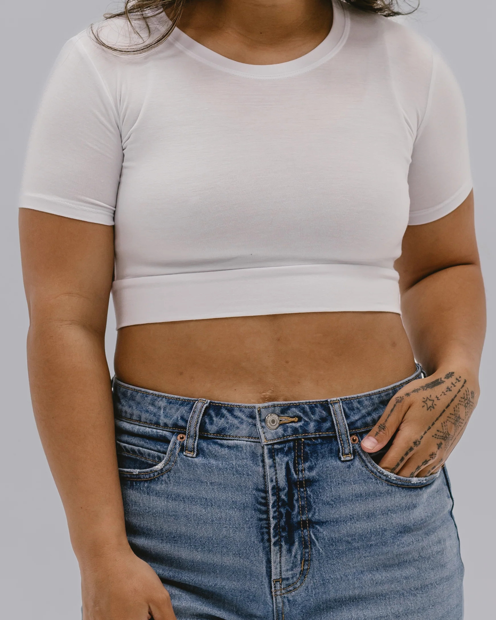 Crew Neck Boyfriend Half Tee Neutrals | Half Tee