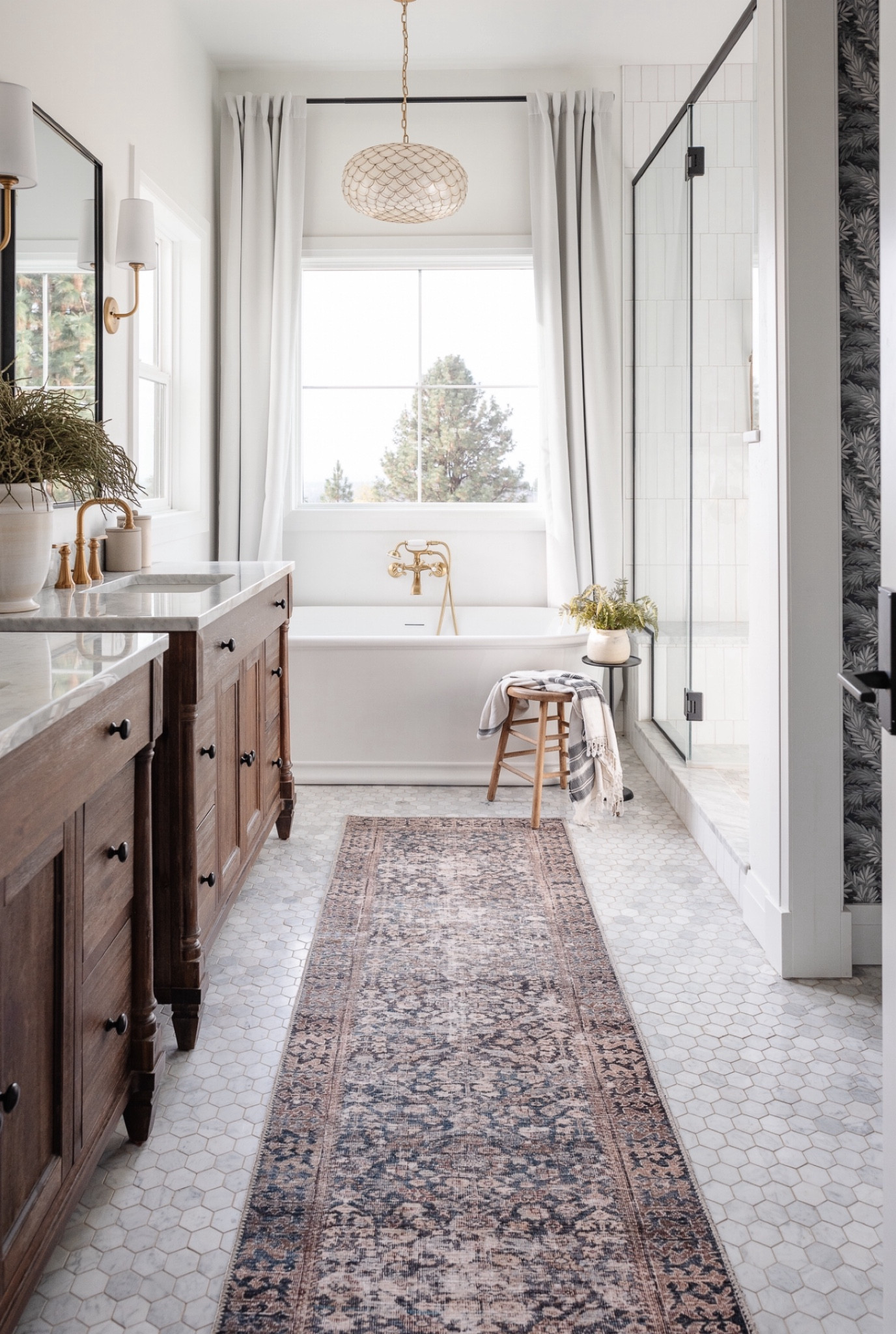 Shop our bathroom! Loving this new runner from Amber Lewis! 

Bathroom, decor, runner, bathtub, faucet, mirror, wall, scones, curtains, stool, Amber Lewis, shop, Amber interiors, Loloi, Heile, marble, vanity


#LTKfindsunder100 #LTKhome #LTKsalealert