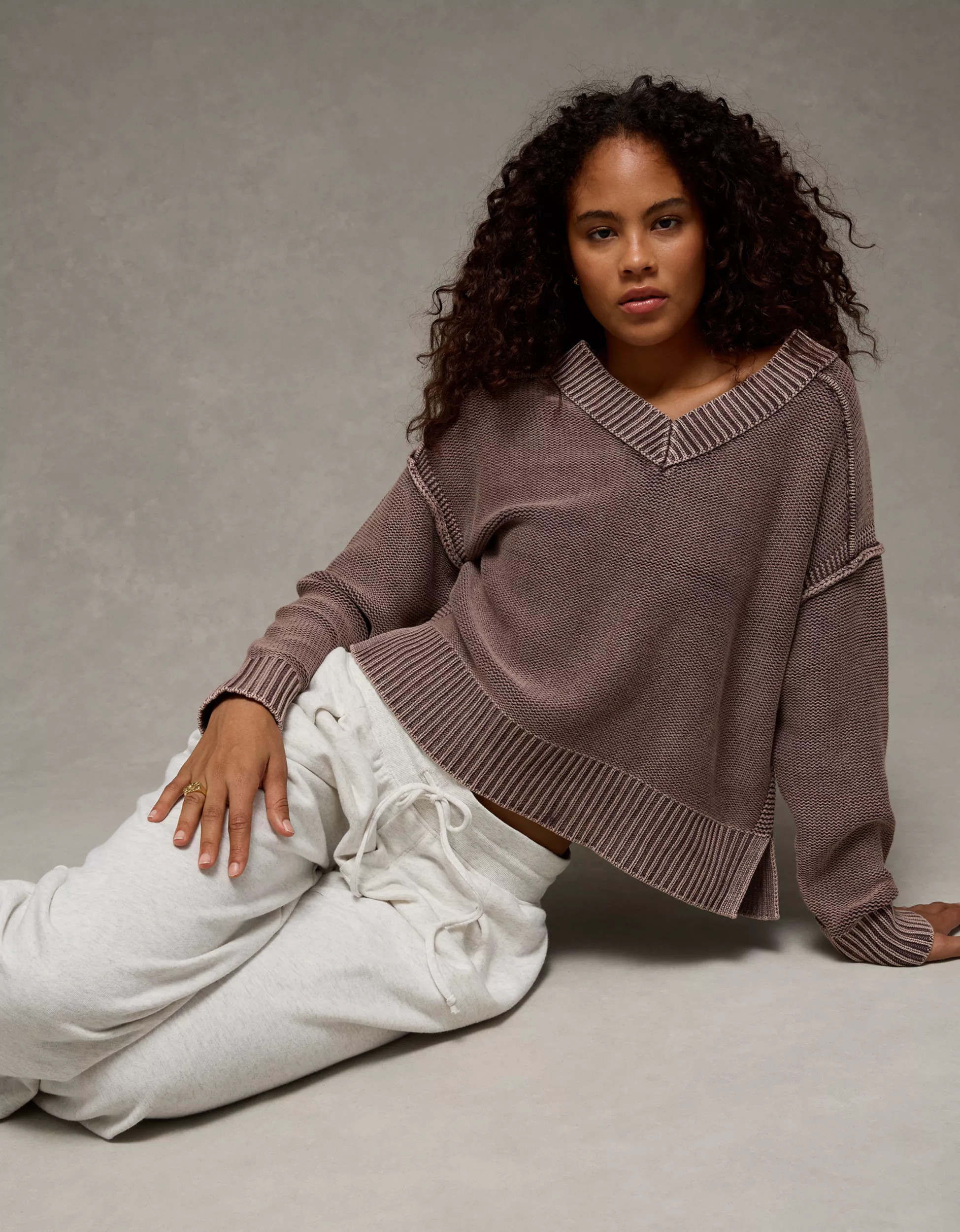 AE Long Weekend V-Neck Sweater | American Eagle Outfitters (US & CA)