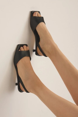 Maeve Square-Toe Slingback Kitten Heels | Anthropologie (US)