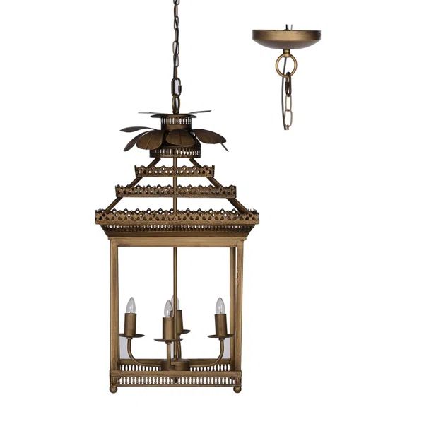 Simbula 4 - Light Lantern Rectangle Chandelier | Wayfair North America