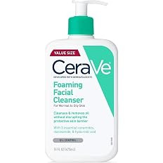 CeraVe Foaming Facial Cleanser, Daily Face Wash for Oily Skin, Hyaluronic Acid + Ceramides + Niac... | Amazon (US)