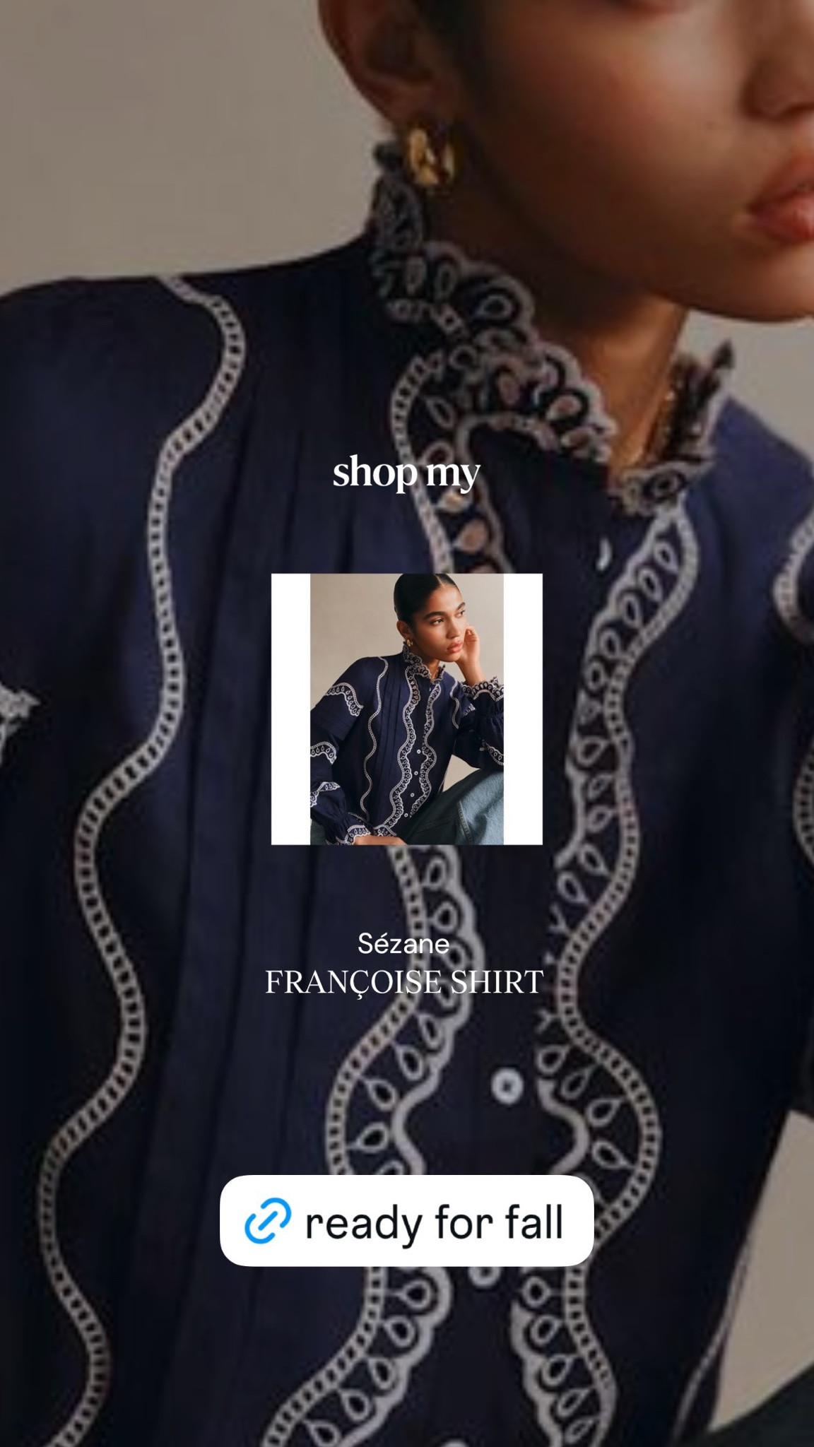 French girl style, French girl aesthetic, fall top, over 40 going out top, navy blue is the new black, button down top, French style, over 40 outfit inspiration

#LTKootd #LTKCon #LTKOver40