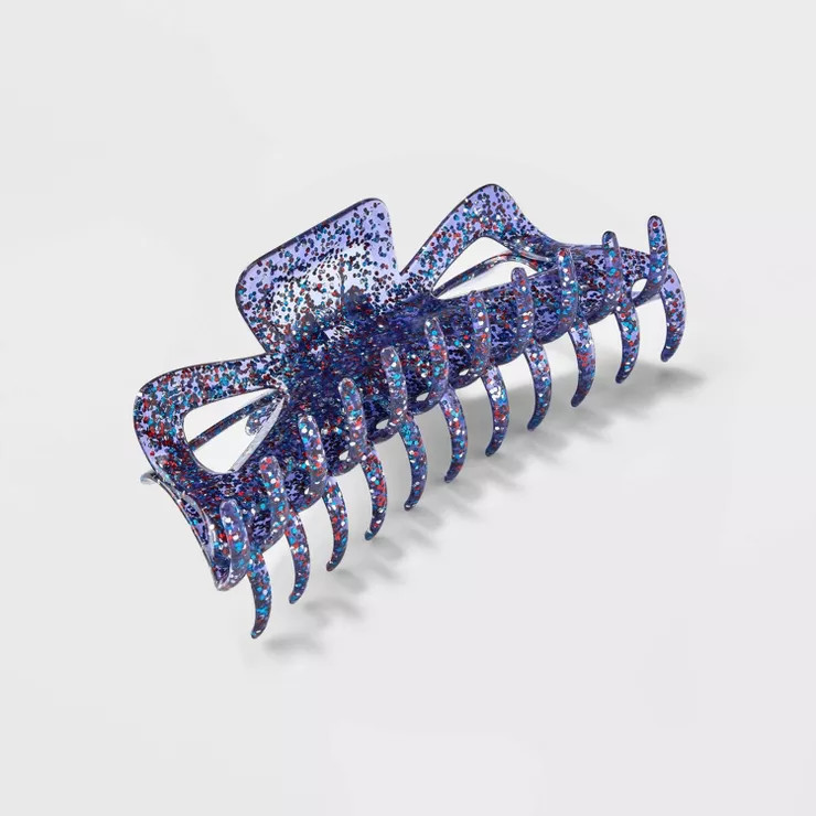 Americana Jumbo Glitter Hair Claw Clip | Target