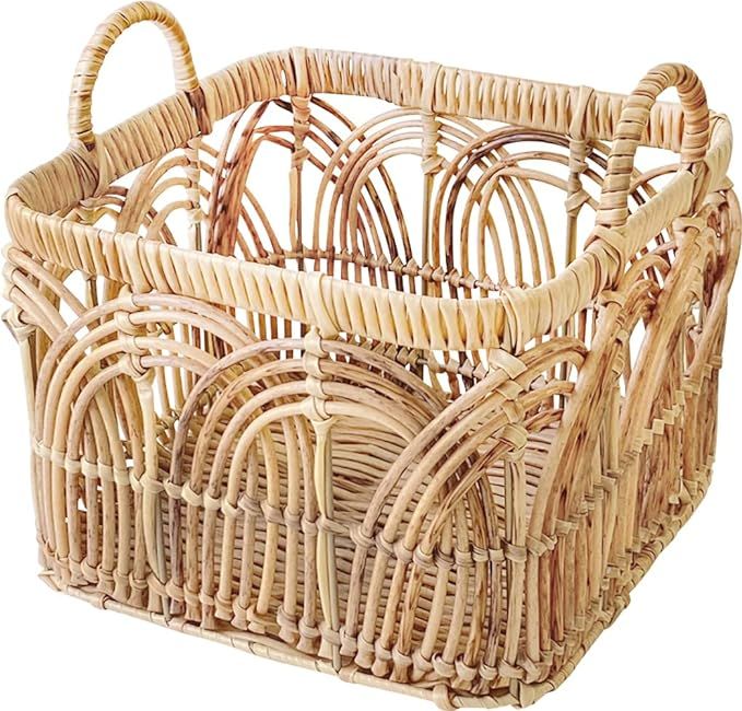 Daikai Talk Towc Petal Storage Basket Basket Washable Square Natural | Amazon (US)