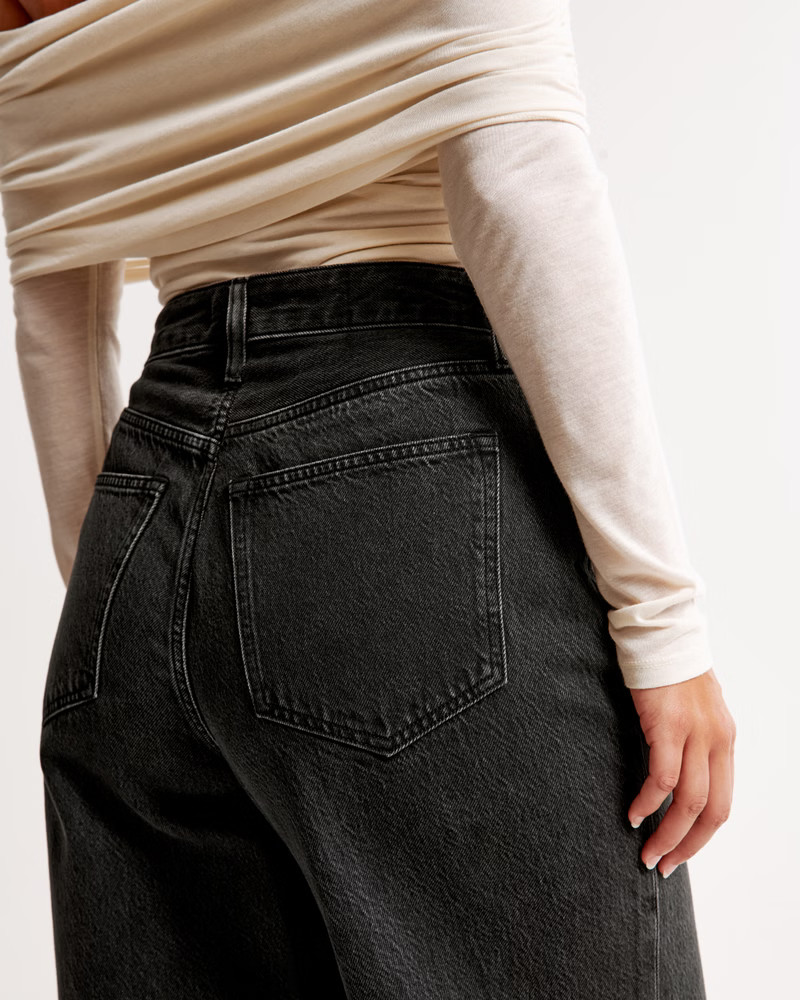 Curve Love High Rise Wide Leg Jean | Abercrombie & Fitch (US)