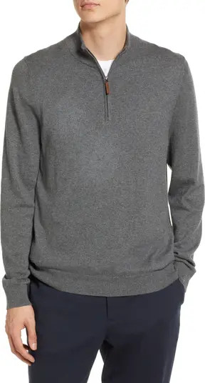 Nordstrom Half Zip Cotton & Cashmere Pullover Sweater | Nordstrom | Nordstrom