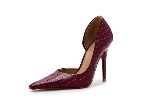 Steve Madden Women's Elegant Pump, Red Croco, 8 | Amazon (US)