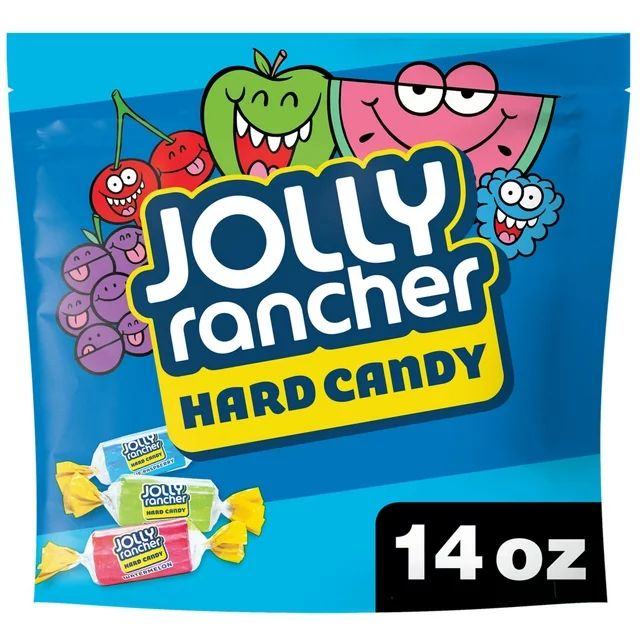 Jolly Rancher Assorted Fruit Flavored Hard Candy, Resealable Bag 14 oz - Walmart.com | Walmart (US)