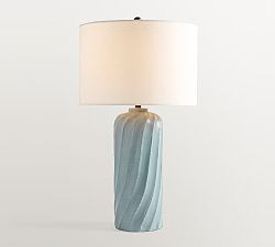 Ollie Ceramic Twist Table Lamp (25") | Pottery Barn (US)