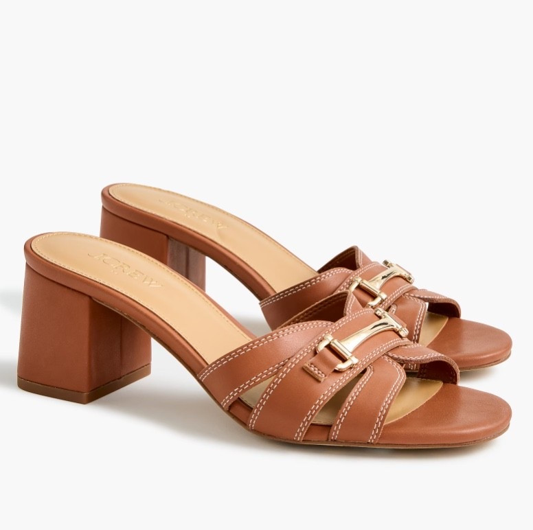 Elegant heeled slide sandals - in ivory and camel! 

#LTKSeasonal #LTKSaleAlert