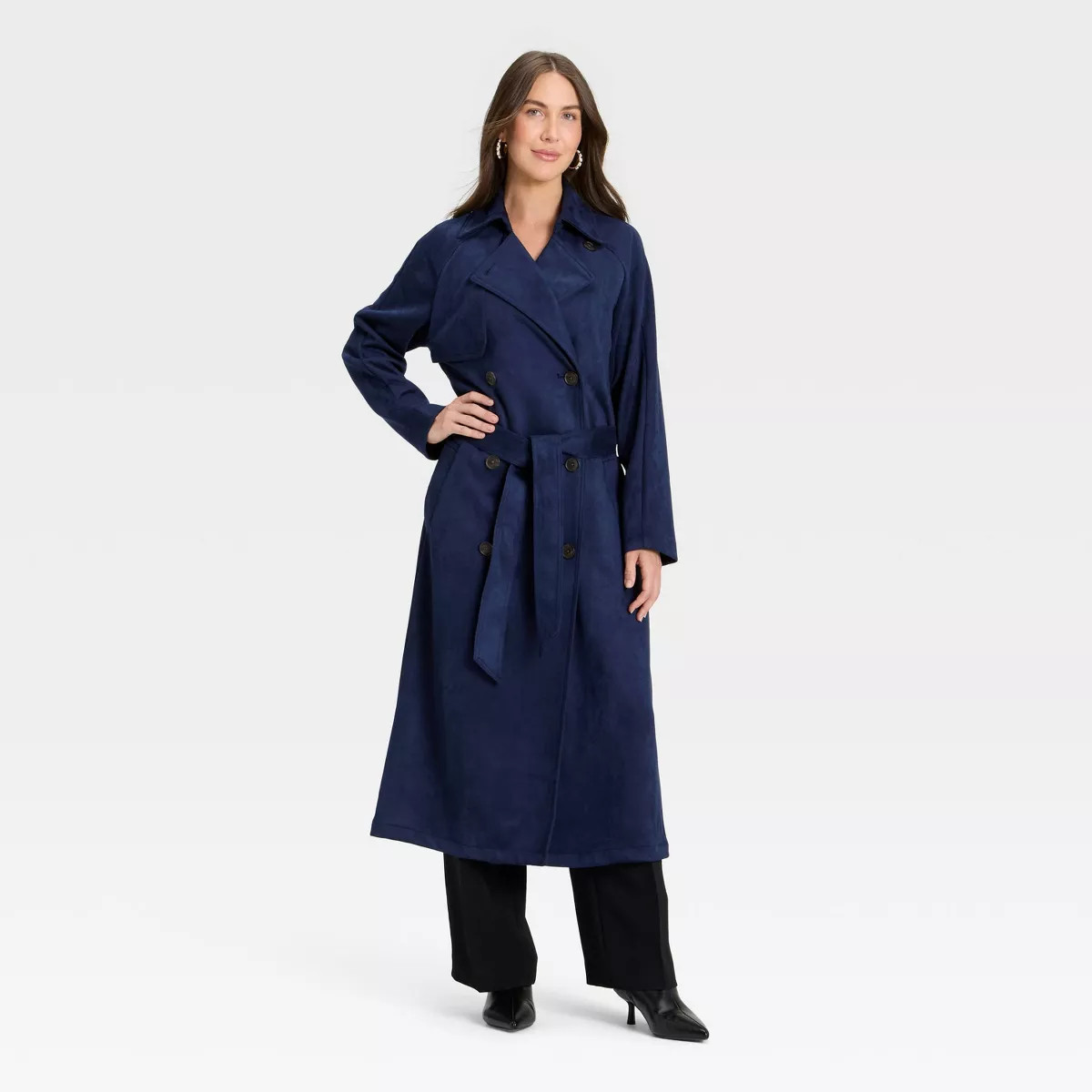 Women's Faux Suede Trench - A New Day™ | Target