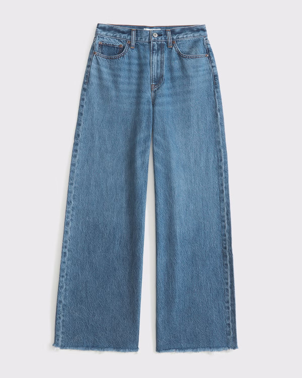 Women's Curve Love High Rise Wide Leg Jean | Women's New Arrivals | Abercrombie.com | Abercrombie & Fitch (US)