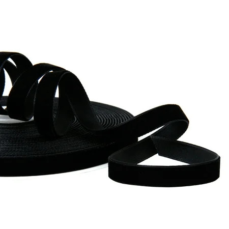 LaRibbons 3/8"" Crushed Velvet Ribbon Black 10 Yards | Walmart (US)