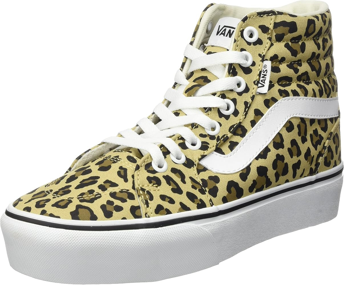 Vans Unisex Filmore High Top Platform Sneaker - Antique White Leopard | Amazon (US)