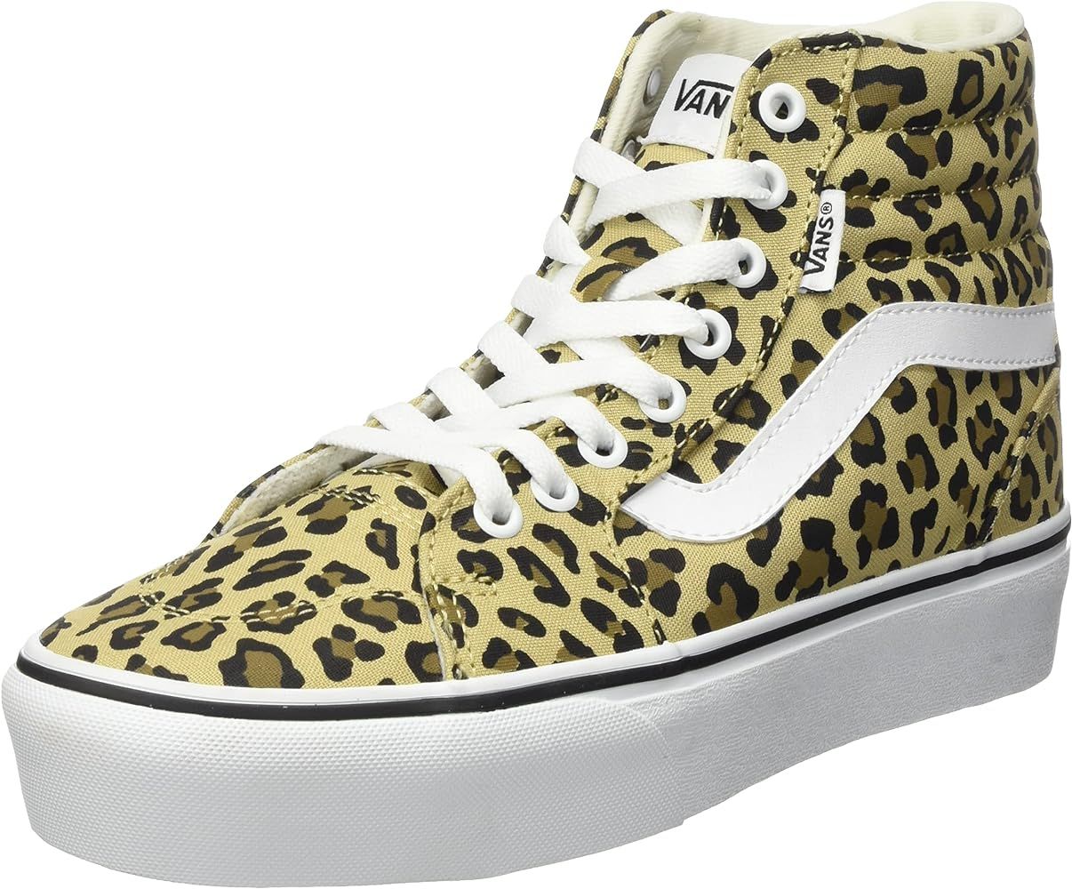 Vans Unisex Filmore High Top Platform Sneaker - Antique White Leopard | Amazon (US)