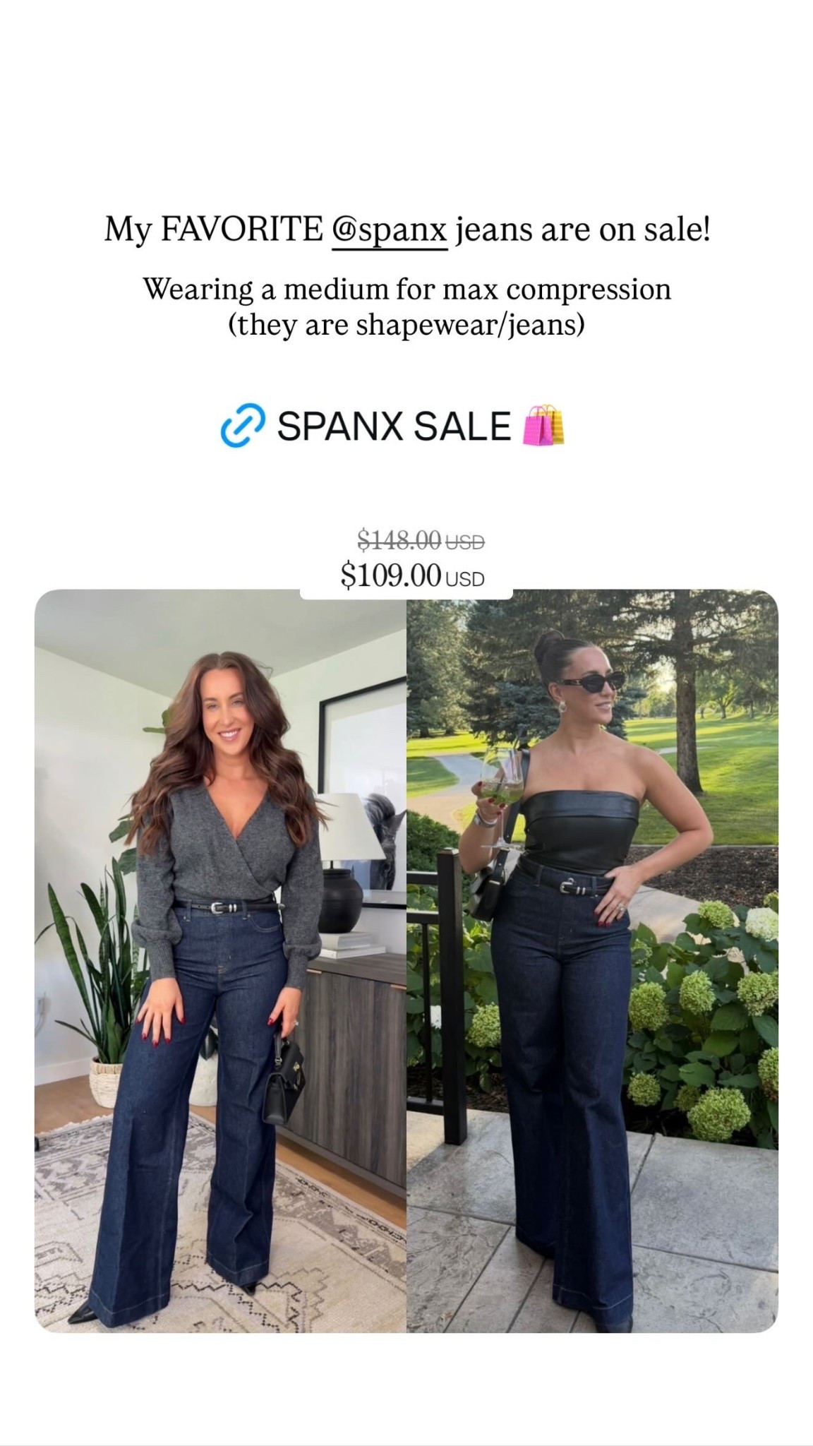 The BEST Spanx jeans are an sale! I’m wedding a Medium Tall but definitely could get away with wearing the regular length 

I’m 5’8 for reference 


#LTKCyberWeek #LTKootd #LTKSaleAlert