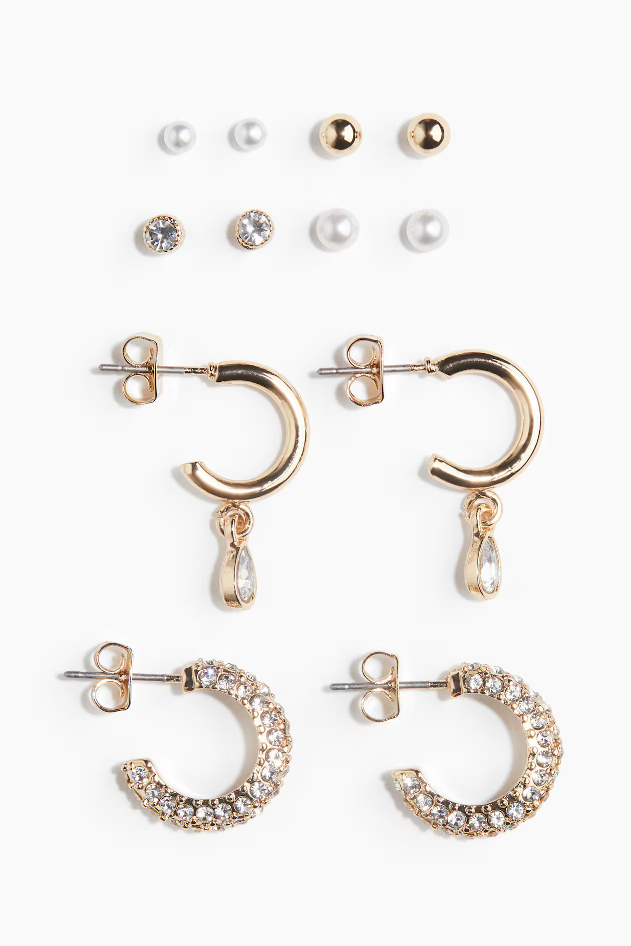 6 Pairs Earrings | H&M (US + CA)