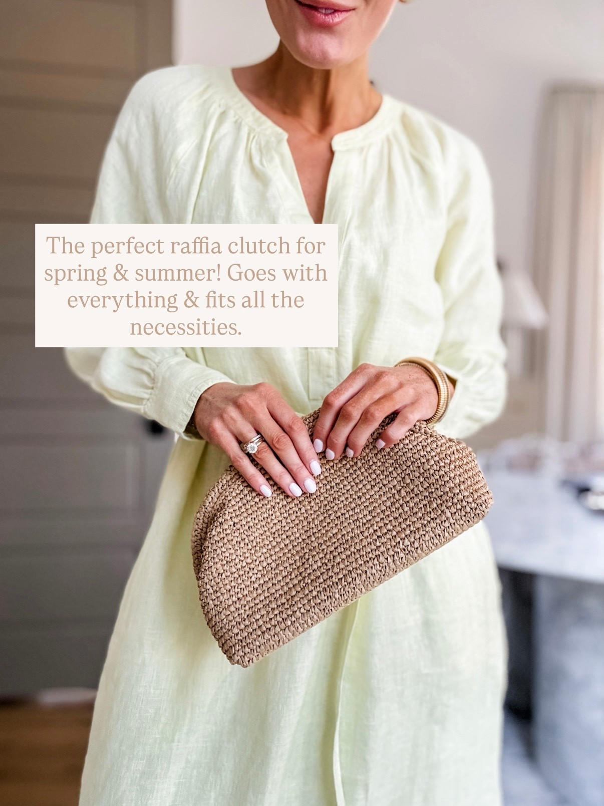 This straw clutch was one of my favorites last year! So excited it’s back again this year & it’s currently 40% off!

Loverly Grey, raffia clutch, straw clutch, summer purse, resort wear 

#LTKSaleAlert #LTKSeasonal