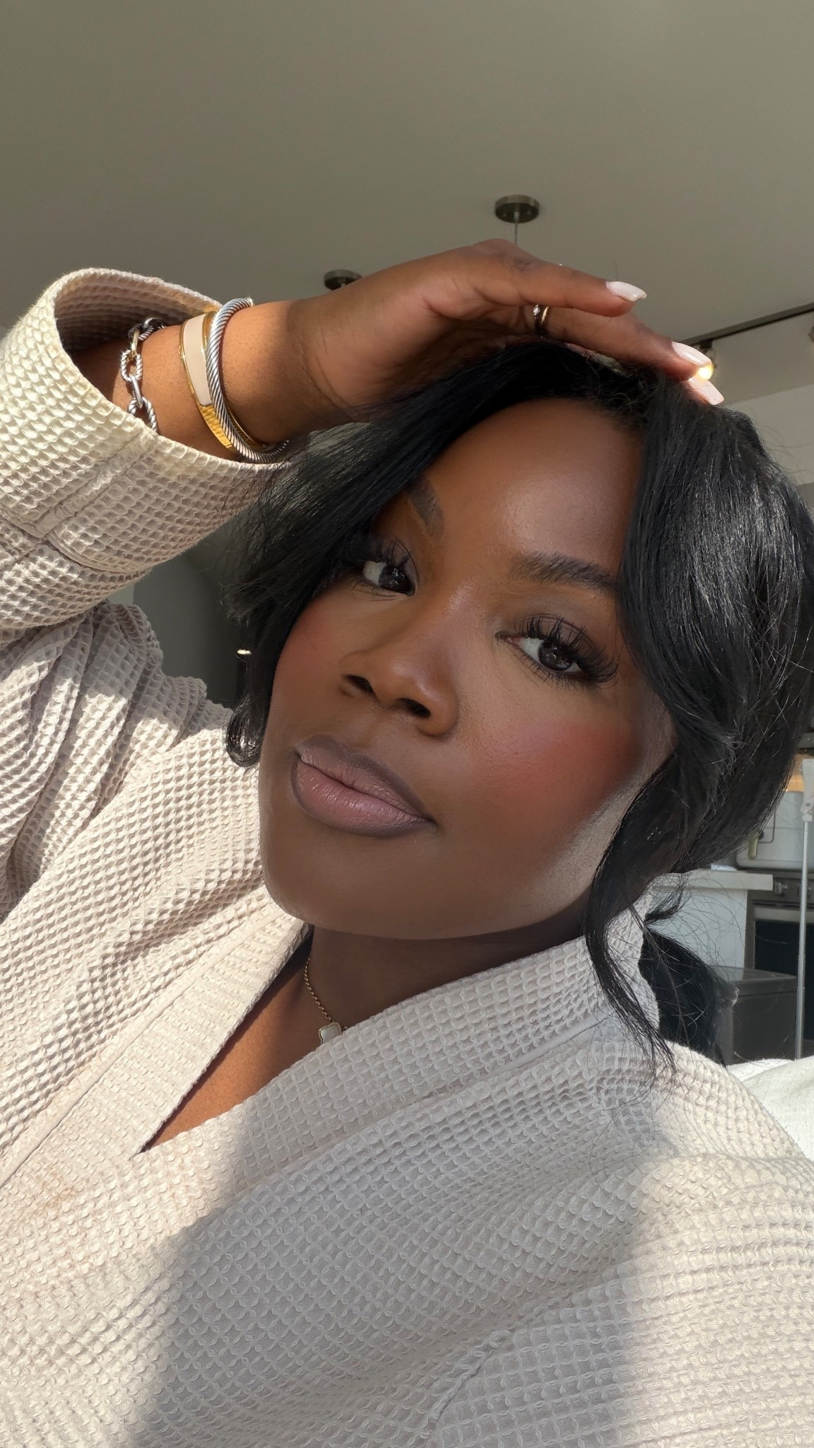 
#Ad #MaybellinePartner Can you believe I achieved this makeup look with under $100?! This makeup look is a full face of @maybelline  featuring so many of their new launches that are absolutely TEA, so glad I picked them up from @Target . #TargetPartner @targetstyle 

#LTKgrwm #LTKBeauty #LTKMidsize