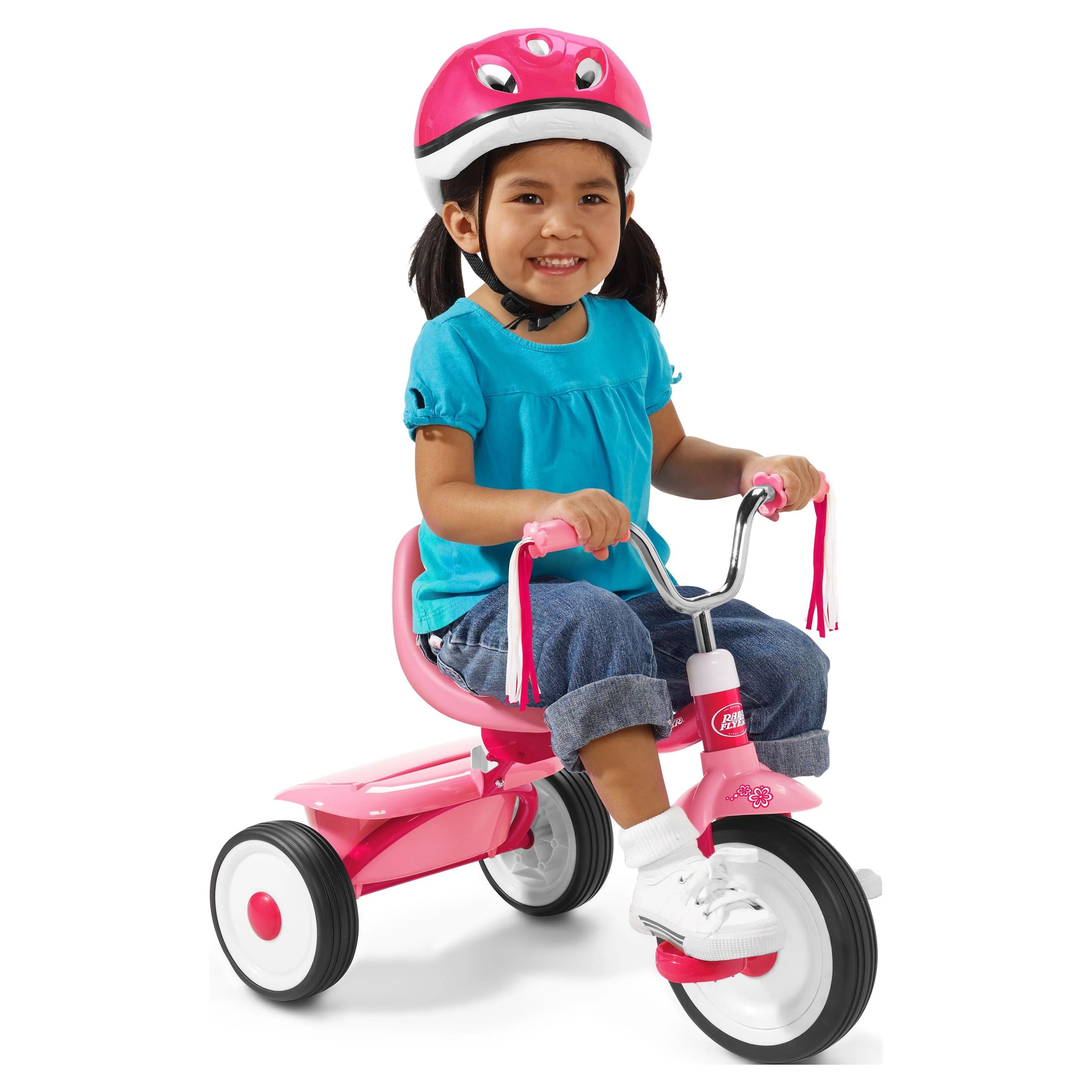 Radio Flyer, Ready to Ride Folding Trike, Fully Assembled, Pink, Beginner Tricycle for Kids, Girl... | Walmart (US)