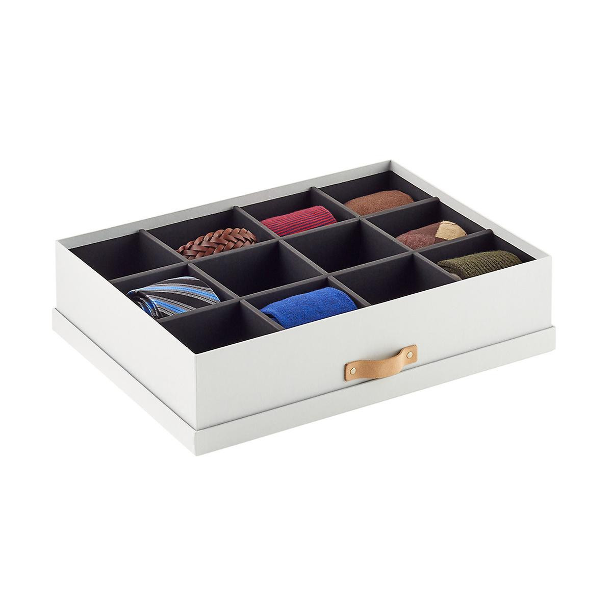 Bigso Stockholm 12- Compartment Organizer Light Grey | The Container Store