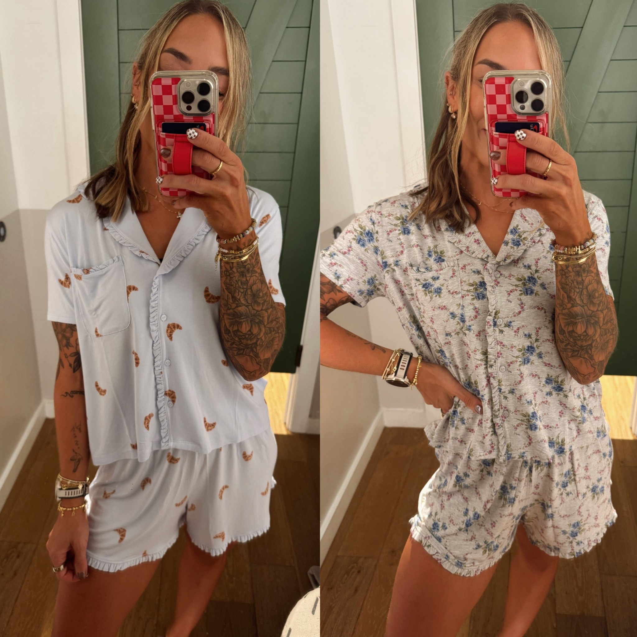 Finally got my hands on these 🥐 jammies😍 so incredibly soft! & the FLORAL?!? So good! 20% off w/ code LTKFALLSALE 🙌🏼 

I’m wearing S top / bottom here! Very stretchy / soft fabric 🧸

Pjs / aerie / American Eagle / ltk fall sale / cozy / for her / Holley Gabrielle 

#LTKFallSale #LTKSeasonal #LTKFindsUnder100