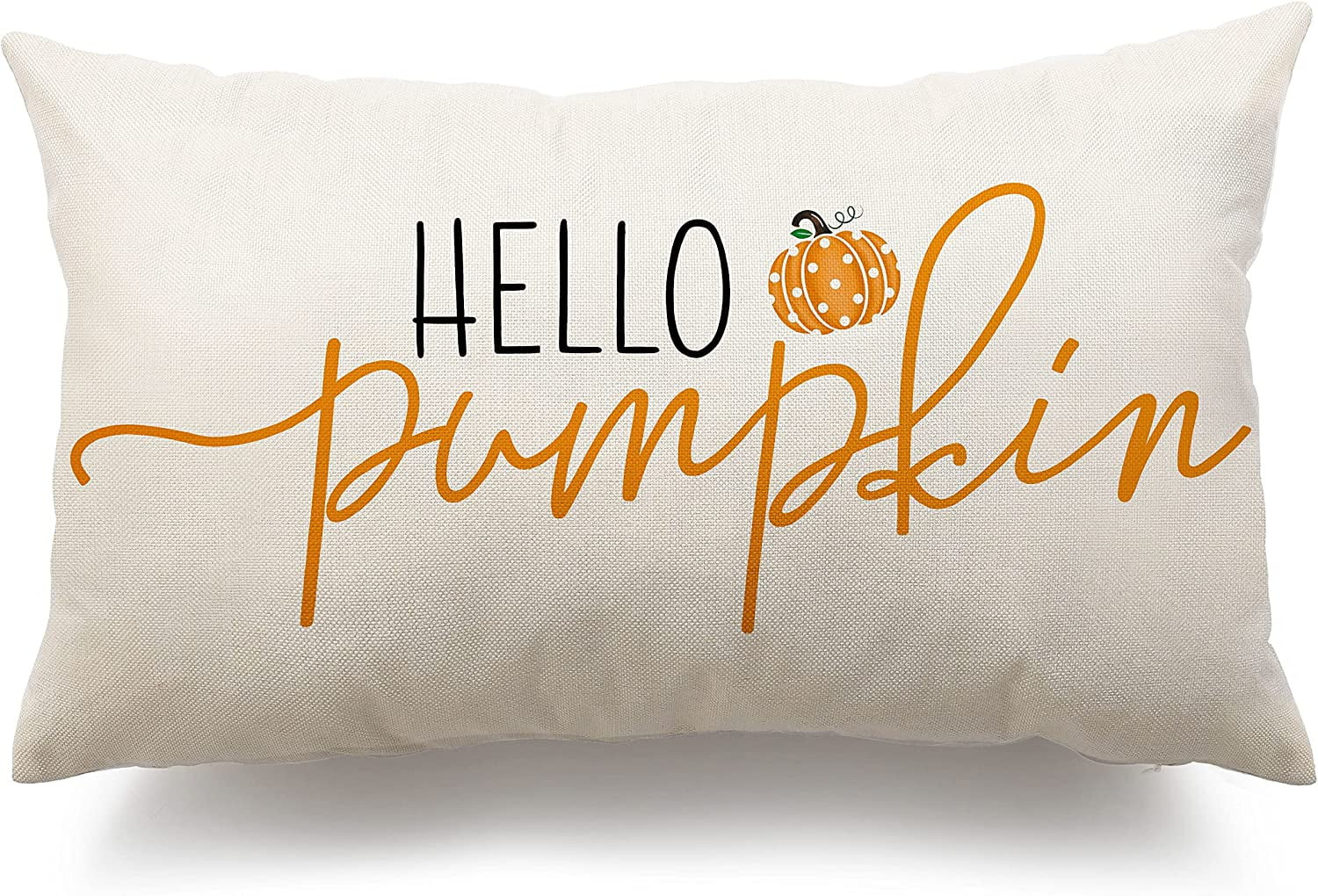 Fall Pillow Covers 12x20 inch, Linen Autumn Hello Pumpkin Throw Pillow Covers for Sofa Bedroom Ou... | Walmart (US)