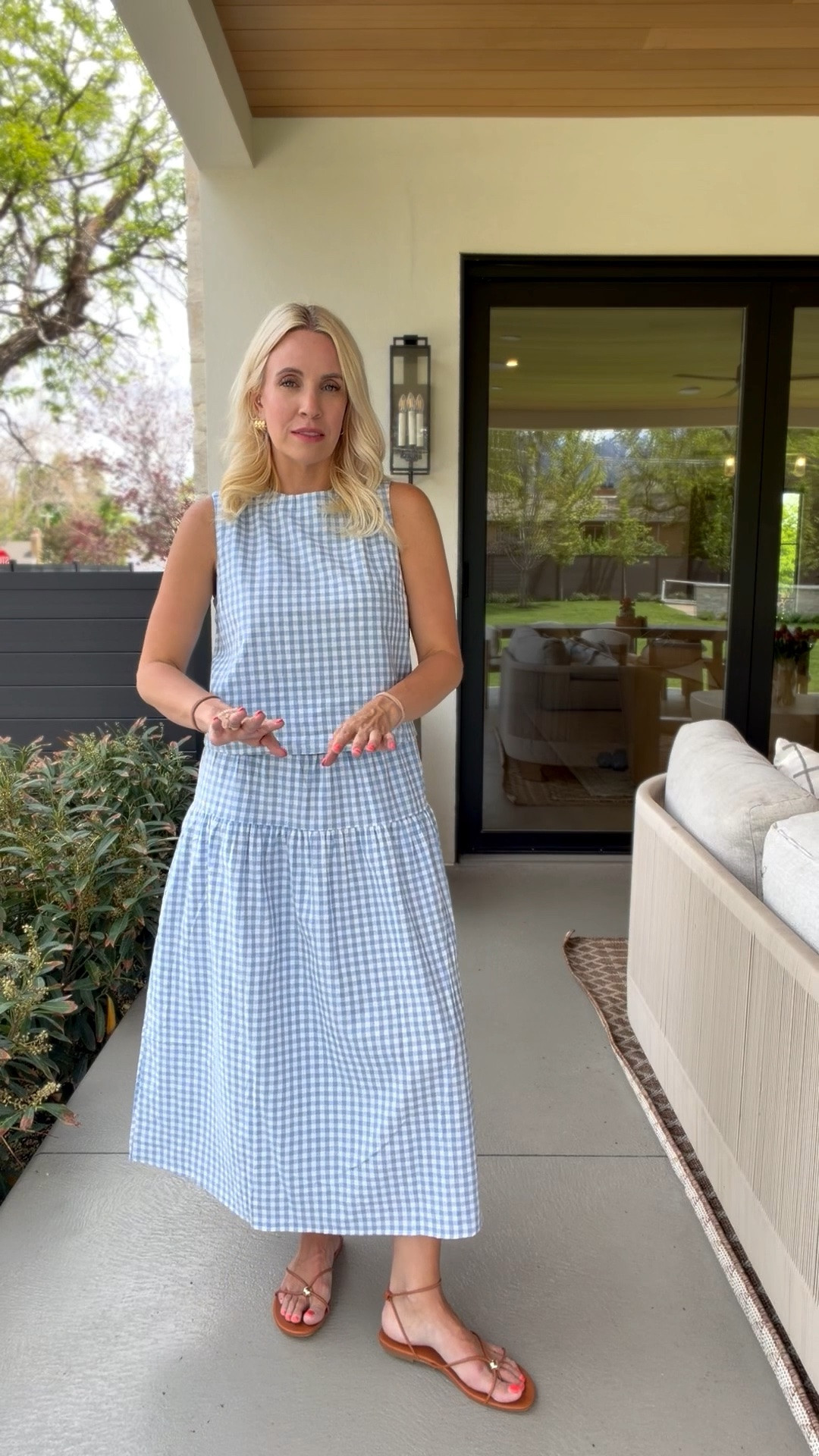 This gingham set is so flattering and perfect because it can be worn separately too! Size M

#LTKmomlife #LTKgrwm #LTKootd