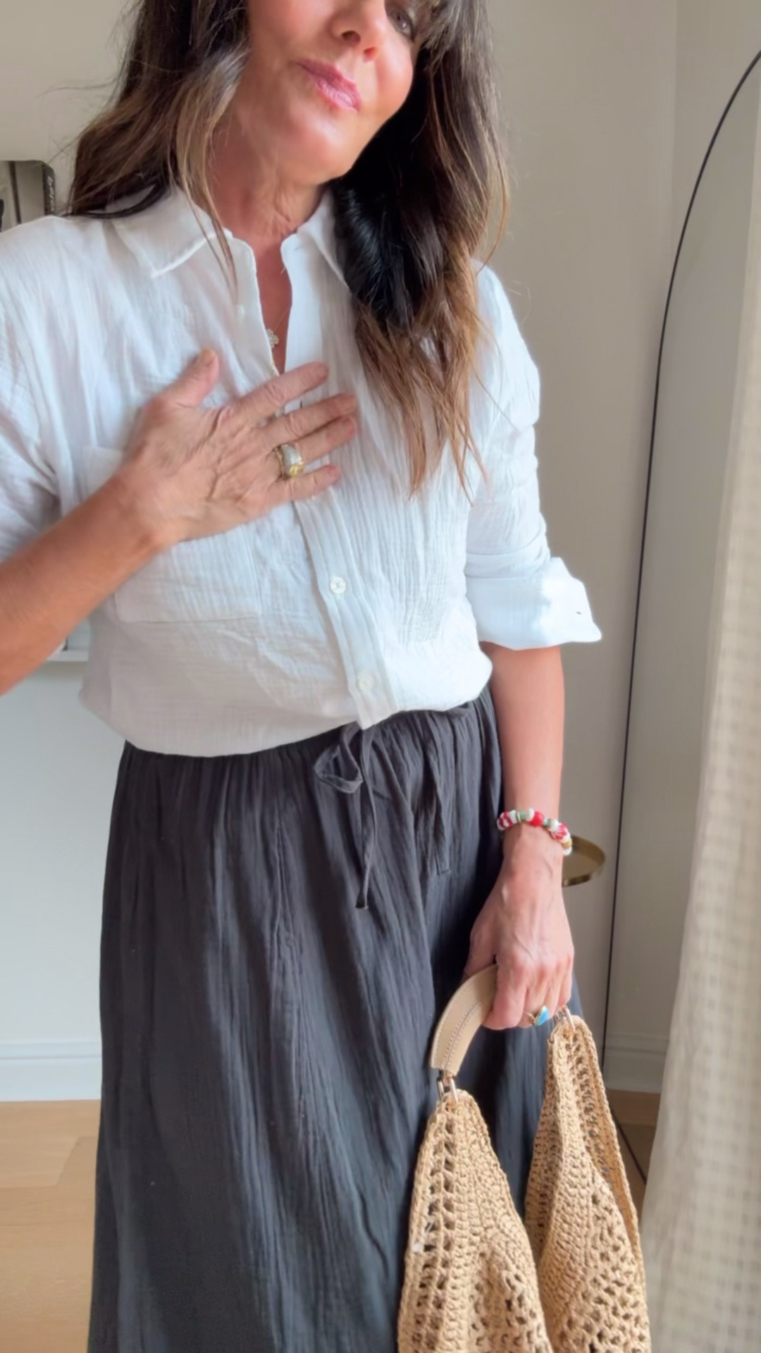 Hurry selling fast! Gauze shirts and skirts and this handbag is so freakin cute , do not pass up on this on-trend raffia cutie!! 
@nordstromrack 
#nordstromrackpartner #rackscore

#LTKOver40 #LTKSaleAlert #LTKmomlife