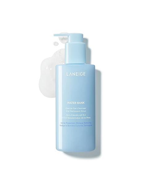 LANEIGE Water Bank Gentle Gel Cleanser: pH-Balanced & Barrier-Boosting with Blue Hyaluronic Acid | Amazon (US)