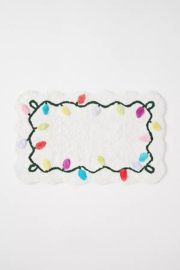 String Lights Tufted Bath Mat | Anthropologie (US)