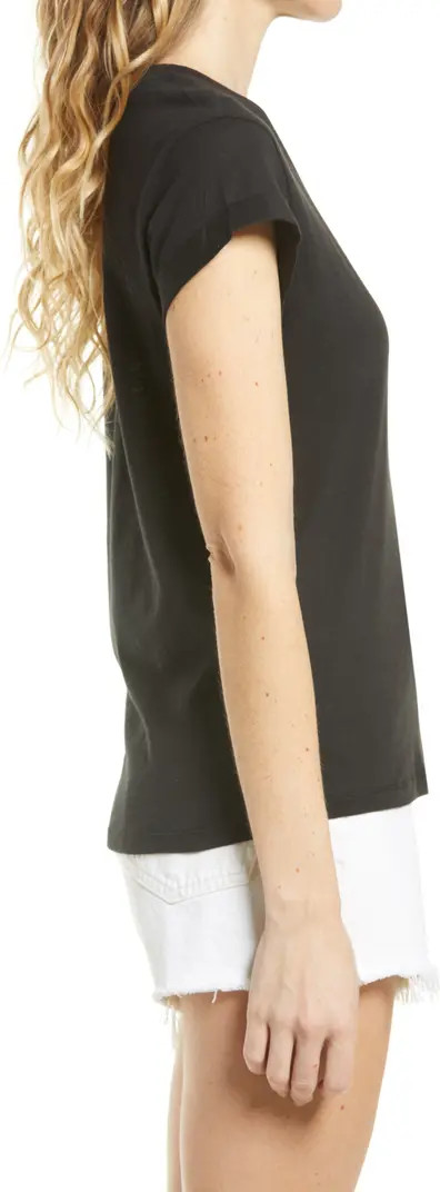 Anna Cuff Sleeve Cotton T-Shirt | Nordstrom
