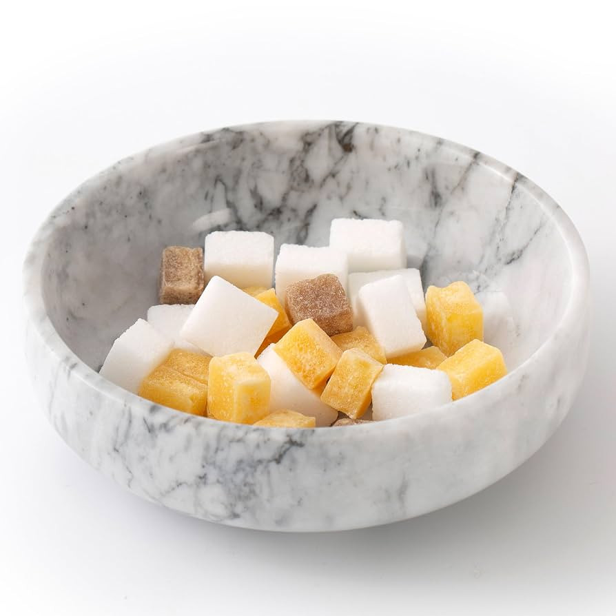 Candy Dish, Marble Candy Bowl for Office Desk, Hard Candy Dispenser Servers, Entry Way Table Home... | Amazon (US)